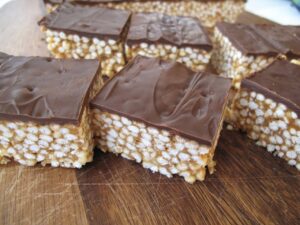 Puffed Amaranth Chocolate Crispy Treats